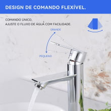 TORNEIRA BANHEIRO MONOCOMANDO MISTURADOR ALTA AURÁ